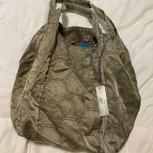 Hilary Radley khaki shoulder bag